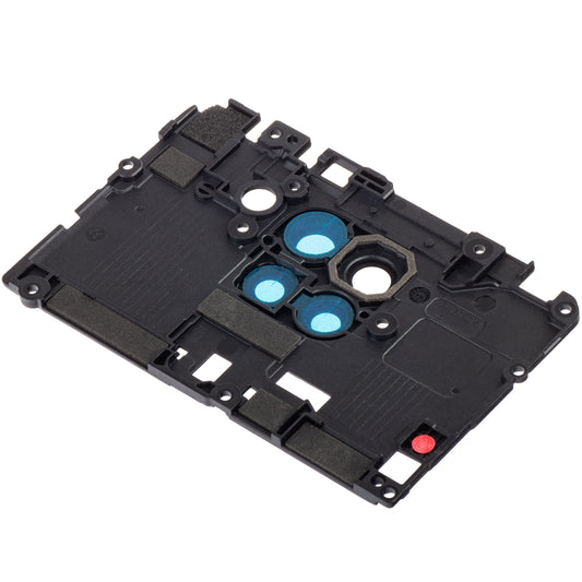 Stražnje staklo kamere Xiaomi Redmi Note 9, s okvirom, crno