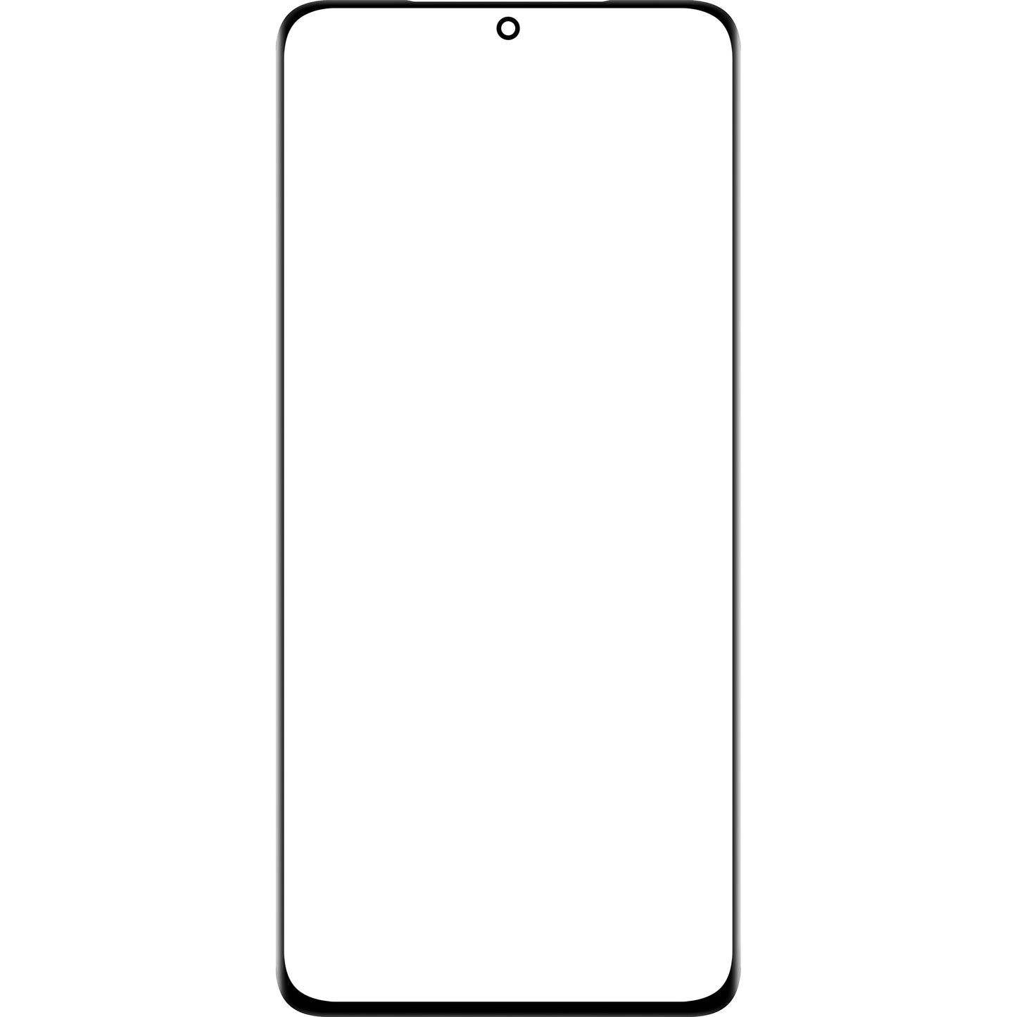 Staklo zaslona + Edge Glue / OCA Forward Guard za Samsung Galaxy S21 Ultra 5G G998, Crna