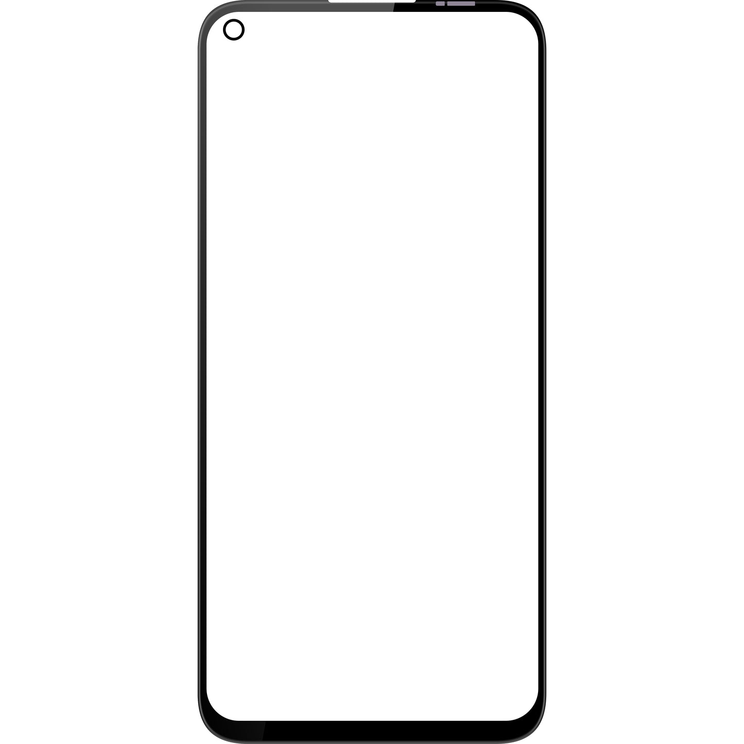 Staklo zaslona + OCA Forward Shield za Huawei P40 lite 4G, Crna