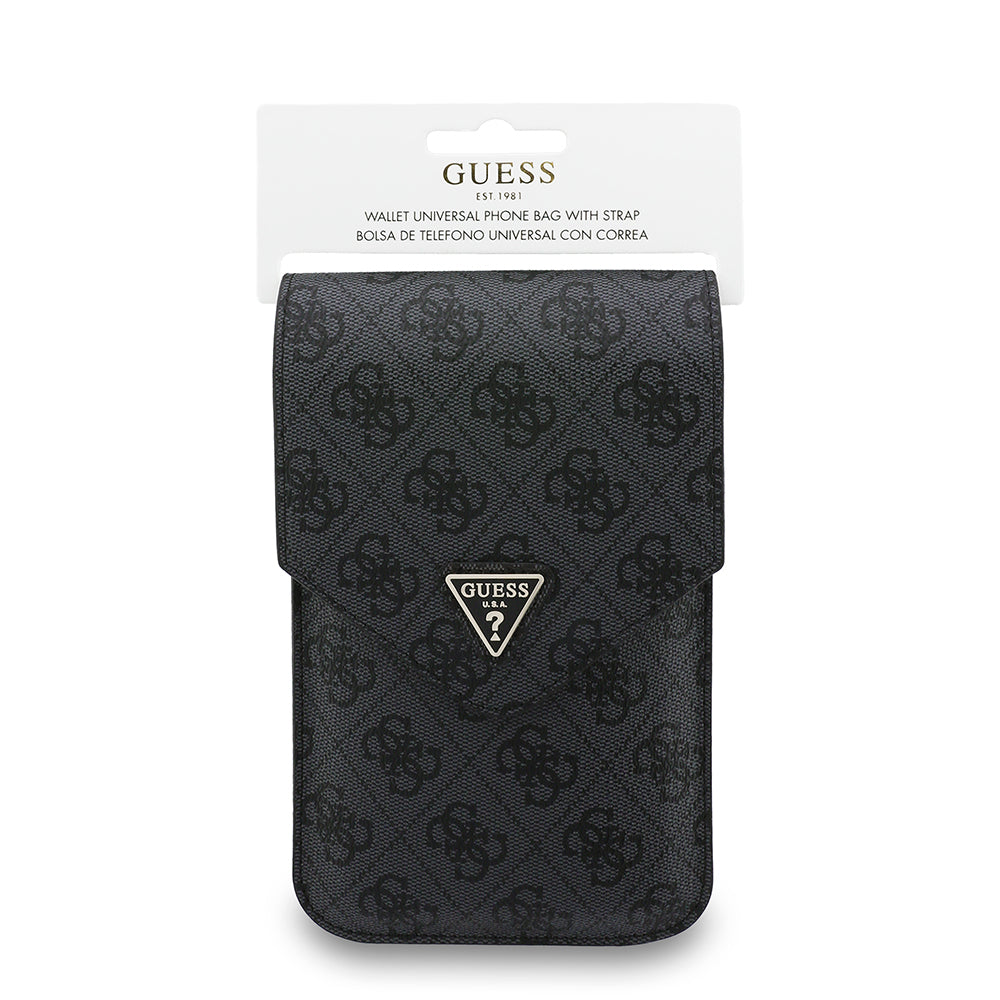Univerzalna torbica za telefon, Guess, Fliptok Triangle 4G, Crna