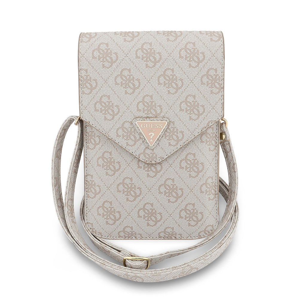 Univerzalna torbica za telefon, Guess, Fliptok Triangle 4G, Roza