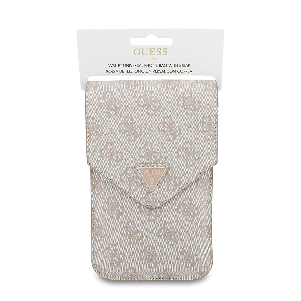 Univerzalna torbica za telefon, Guess, Fliptok Triangle 4G, Roza