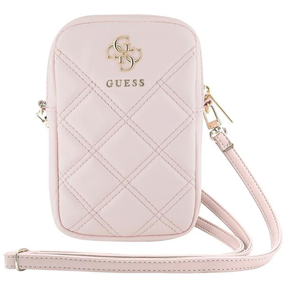 Univerzalna torba za telefon, Guess, Quilted 4G, Roza