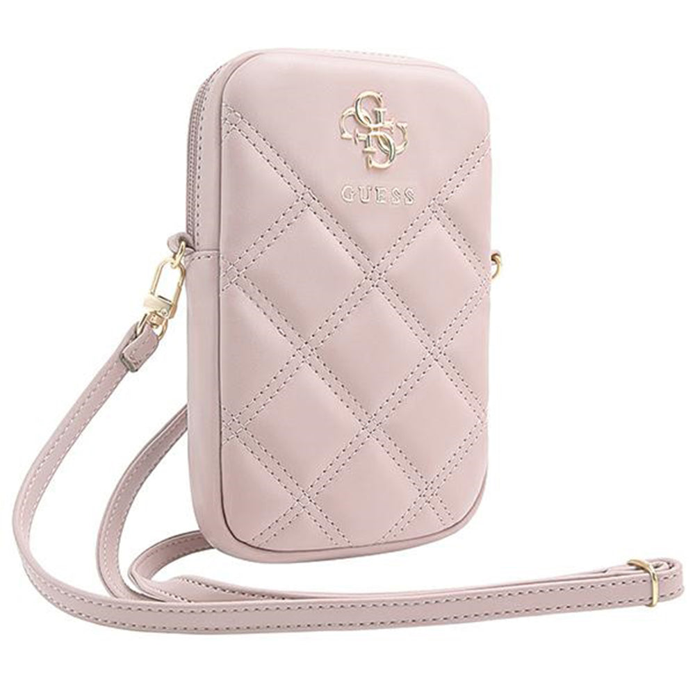 Univerzalna torba za telefon, Guess, Quilted 4G, Roza