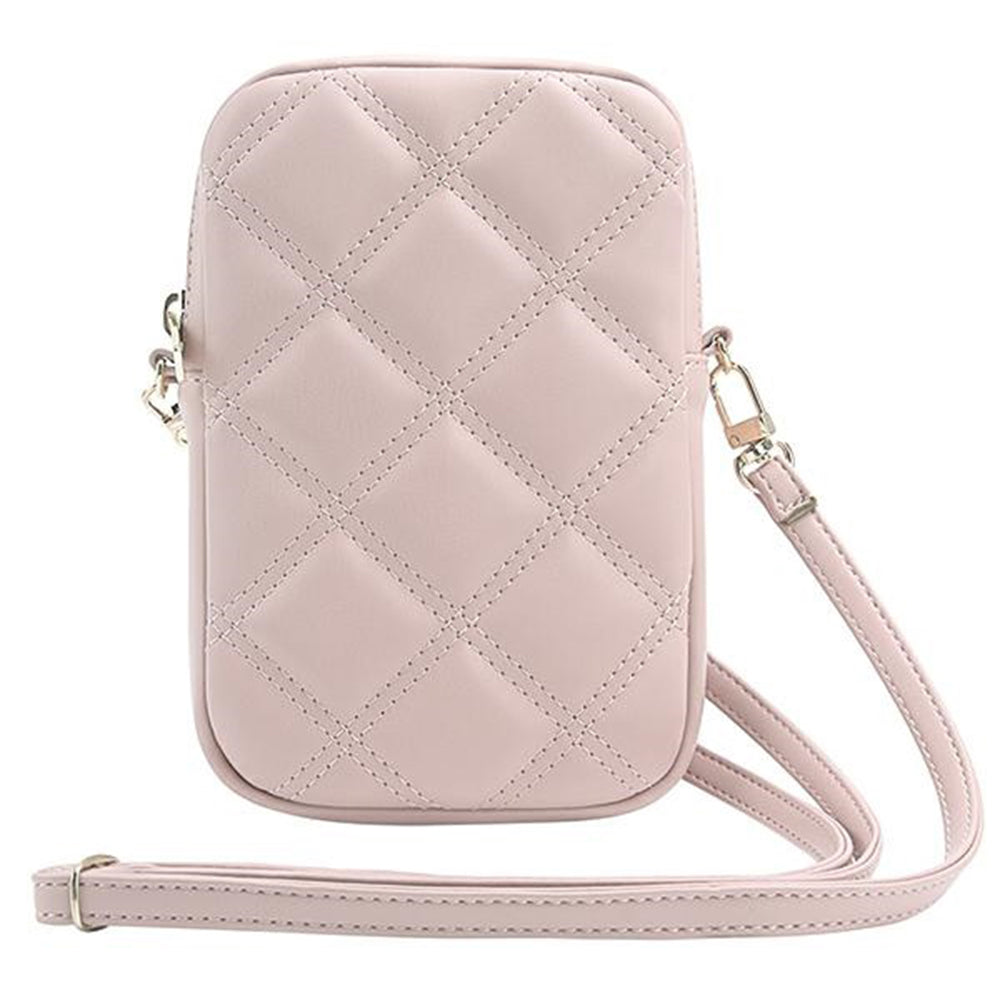 Univerzalna torba za telefon, Guess, Quilted 4G, Roza