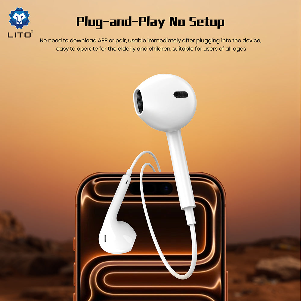 Handsfree 3.5mm Lito LF01A, Bijeli