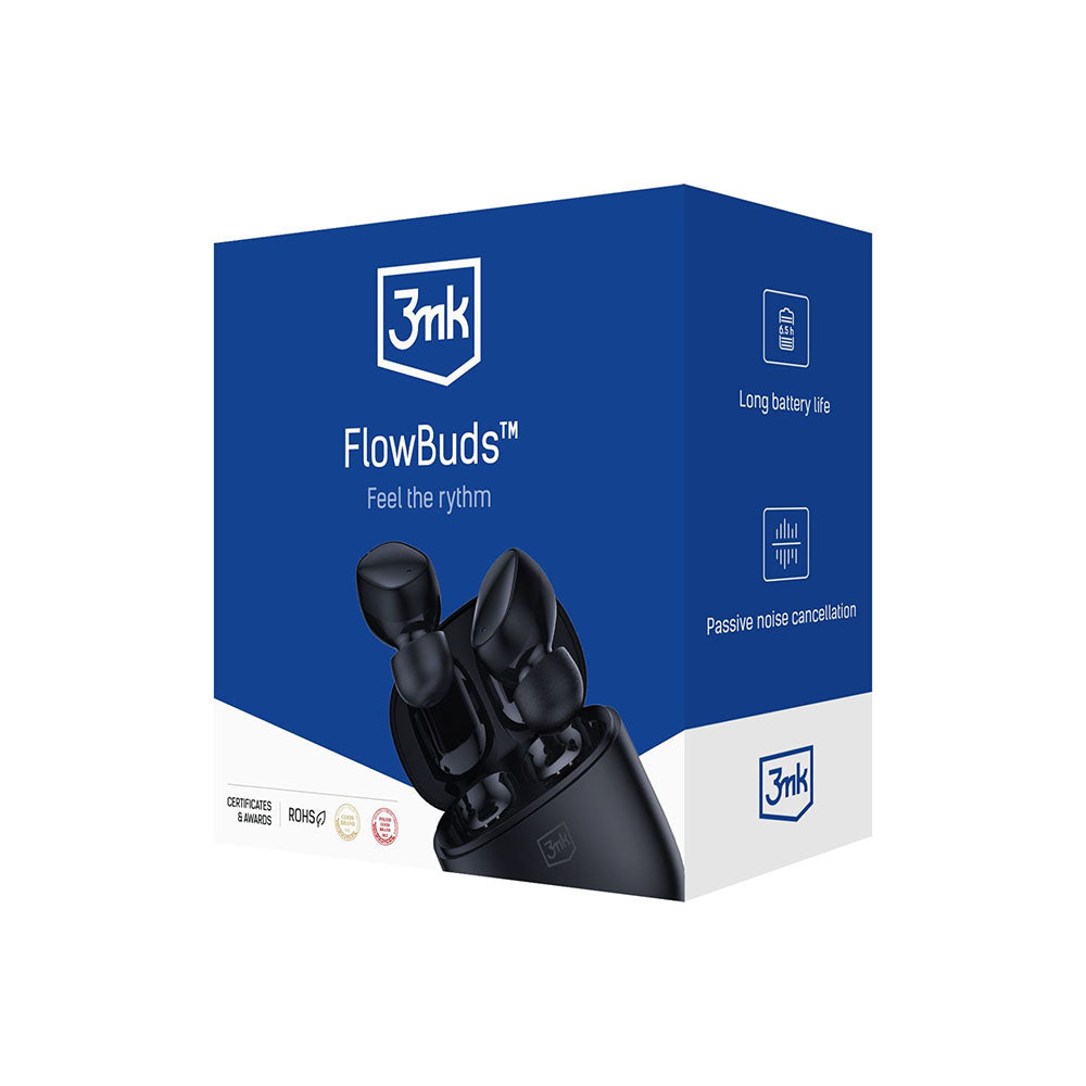 Handsfree Bluetooth 3MK FlowBuds, TWS, Crni