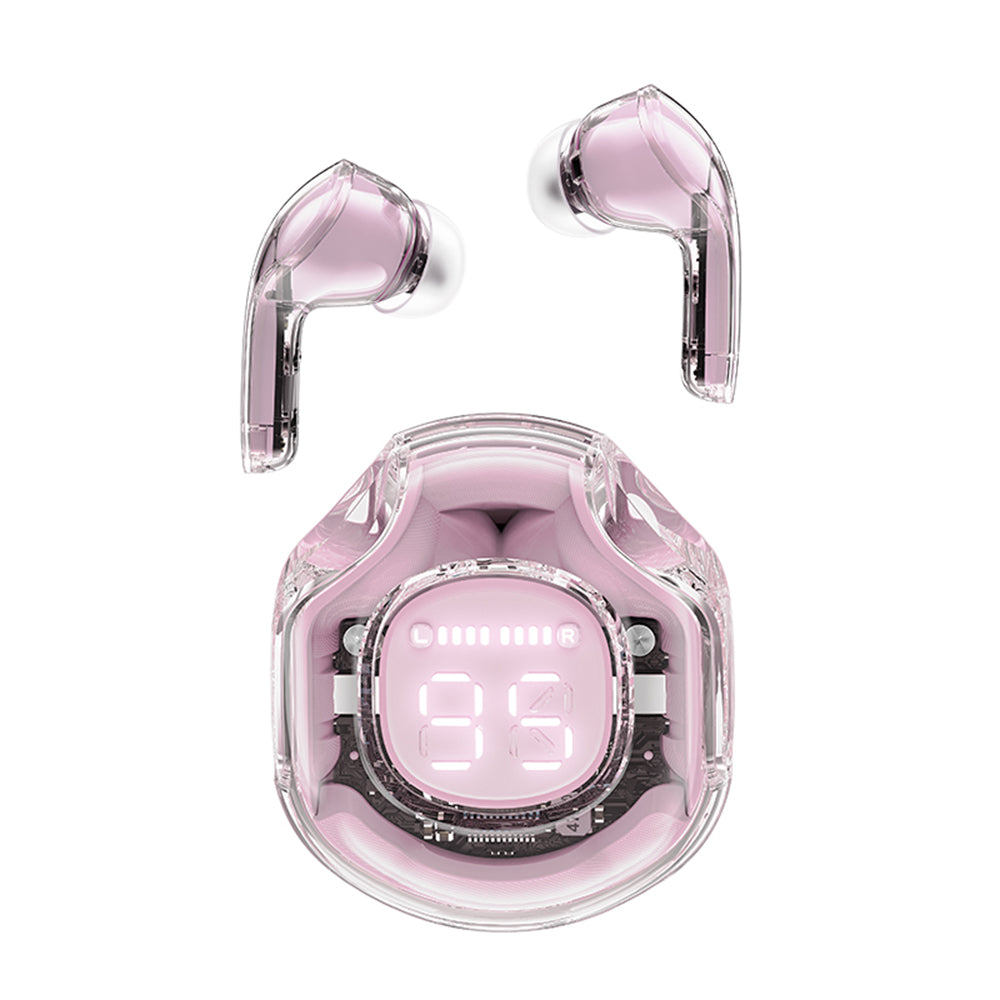 Handsfree Bluetooth Acefast T8, TWS, Ružičasta