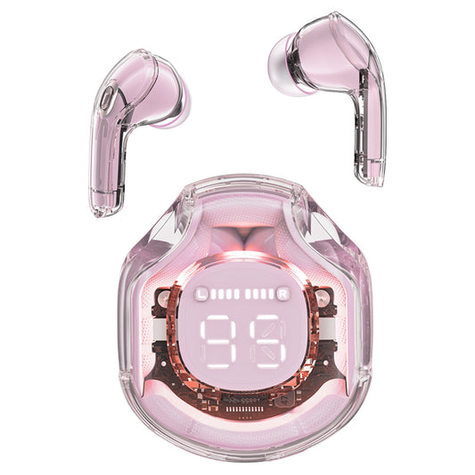 Handsfree Bluetooth Acefast T8, TWS, Ružičasta