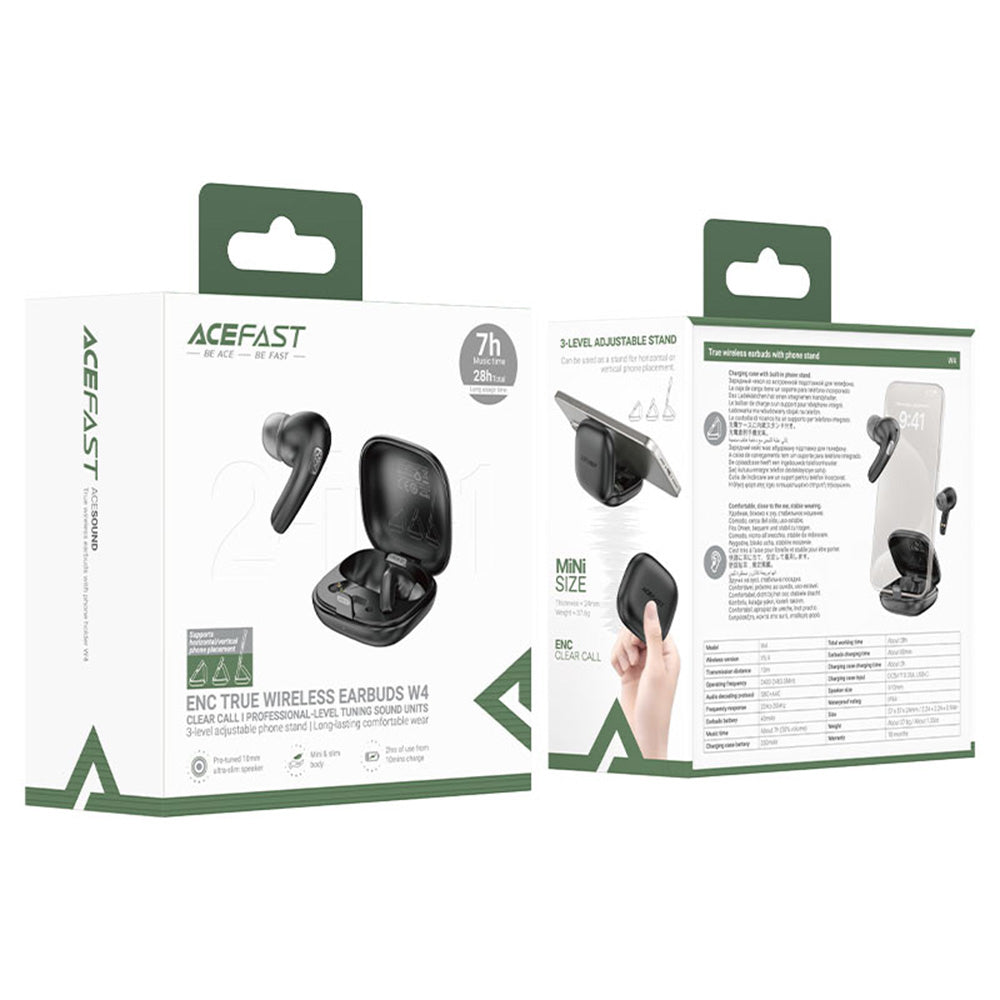 Handsfree Bluetooth Acefast W4, TWS, Bež