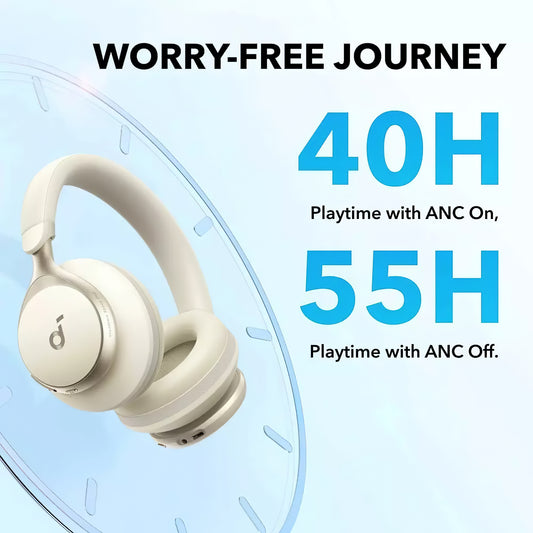 Handsfree Bluetooth Anker SoundCore Space On, Multipoint, A2DP, ANC, Bijeli A3035G21
