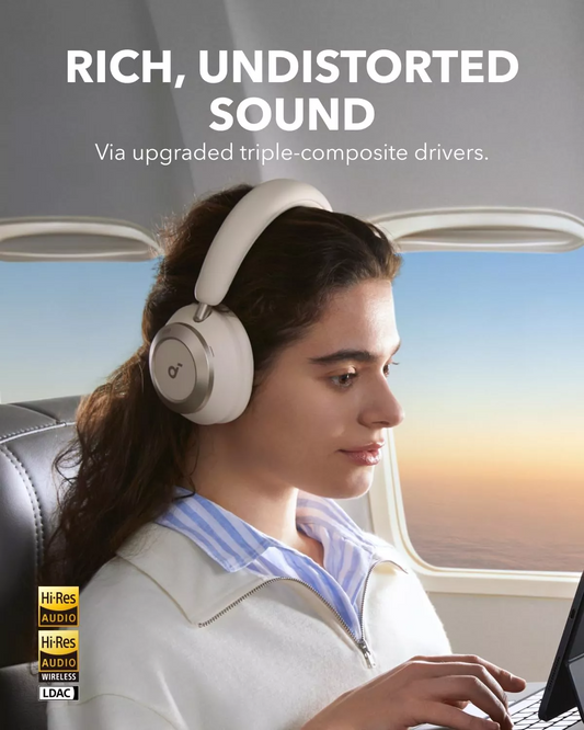 Handsfree Bluetooth Anker Soundcore Space One Pro, A2DP, ANC, Bijeli A3062G21