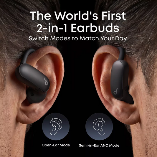 Handsfree Bluetooth Anker SoundCore AeroFit 2 Pro, TWS, ANC, MultiPoint, Crna A3875G11