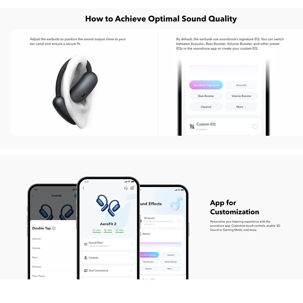 Handsfree Bluetooth Anker SoundCore AeroFit 2, TWS, Plava A3874G31
