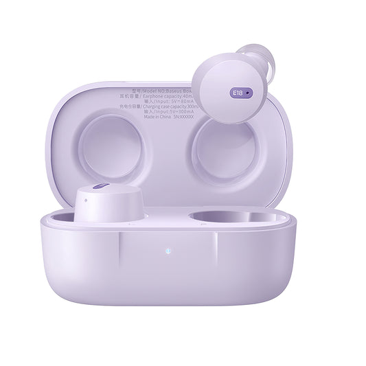 Handsfree Bluetooth Baseus Bowie E18, TWS, Ljubičasti A00023800533-00