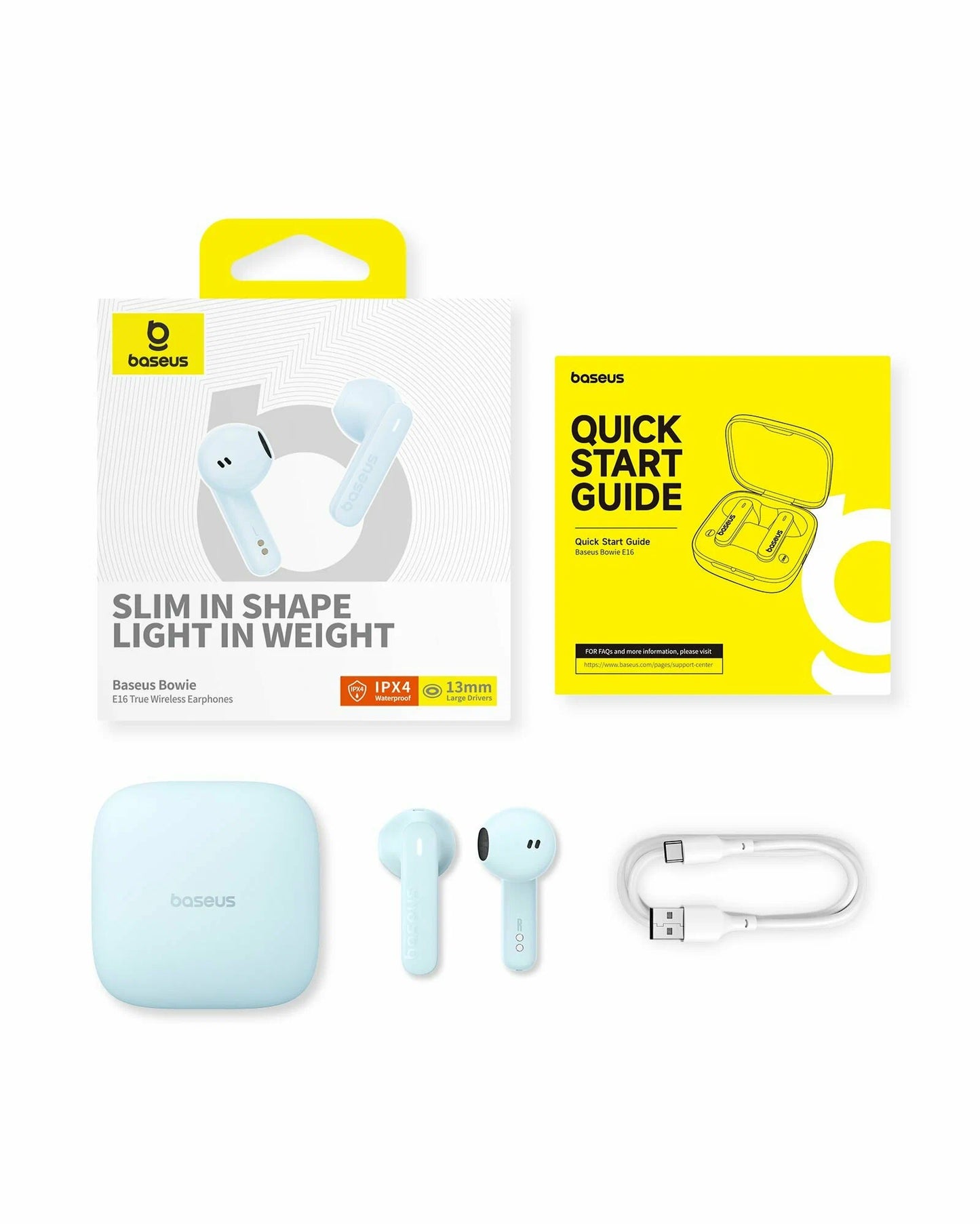 Handsfree Bluetooth Baseus Bowie E16, TWS, Plava A00061900313-01