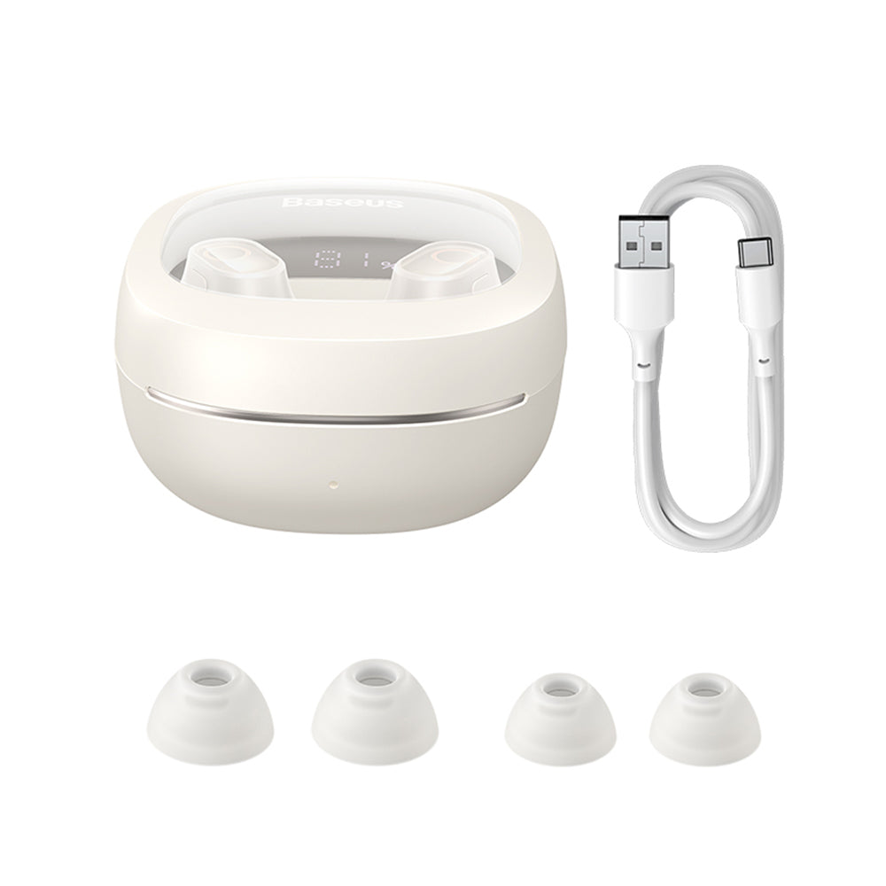 Handsfree Bluetooth Baseus WM02+, TWS, Bijeli NGTW370302