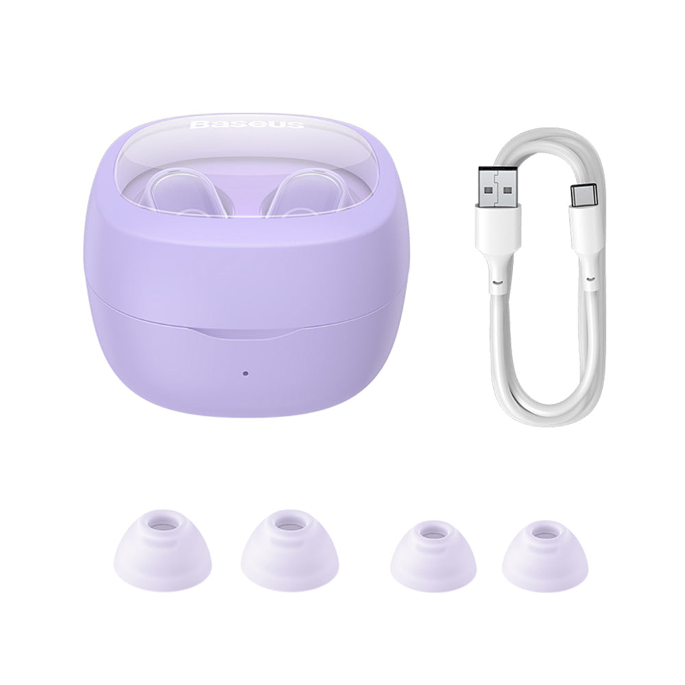 Handsfree Bluetooth Baseus WM02+, TWS, Ljubičasti NGTW370305