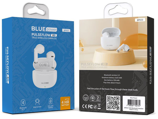 Handsfree Bluetooth Blue Power BPX33, TWS, Bijela