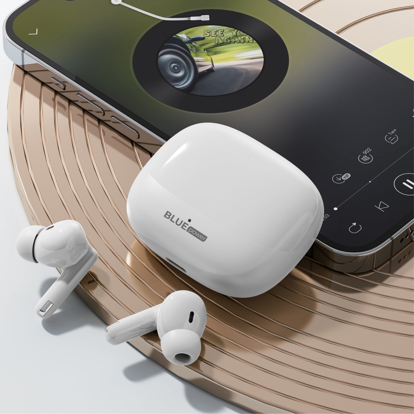 Handsfree Bluetooth Blue Power BPX34, TWS, Bijeli