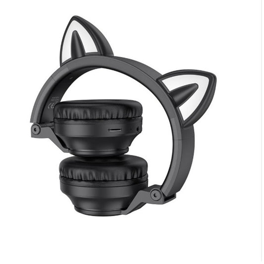 Handsfree Bluetooth Borofone BO18 Cat Ear, A2DP, Crni