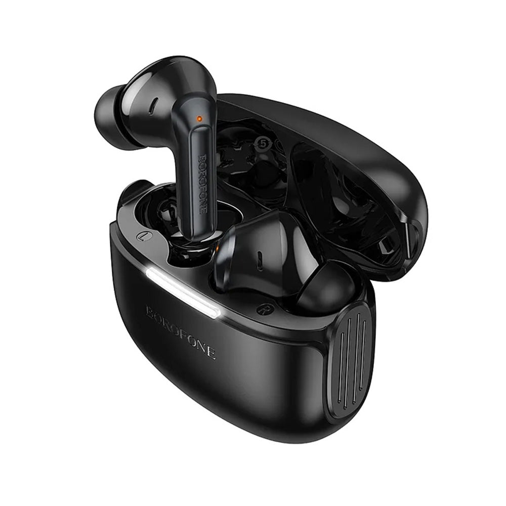 Handsfree Bluetooth Borofone FQ9 Plus Peaceful, TWS, ANC, Crni
