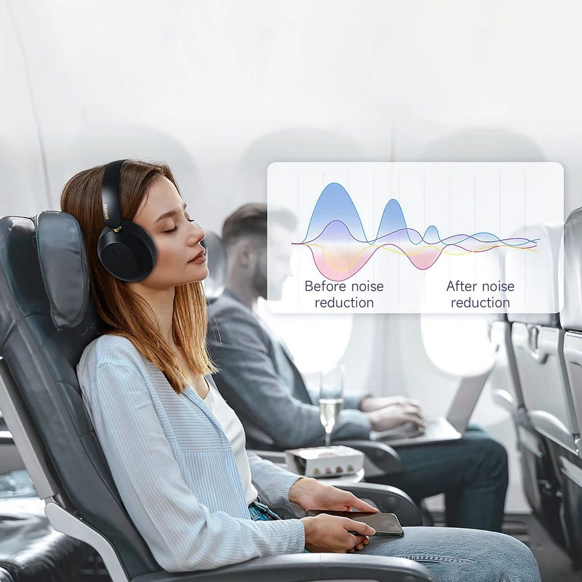 Handsfree Bluetooth Dudao X22 Max, A2DP, ANC, Crna