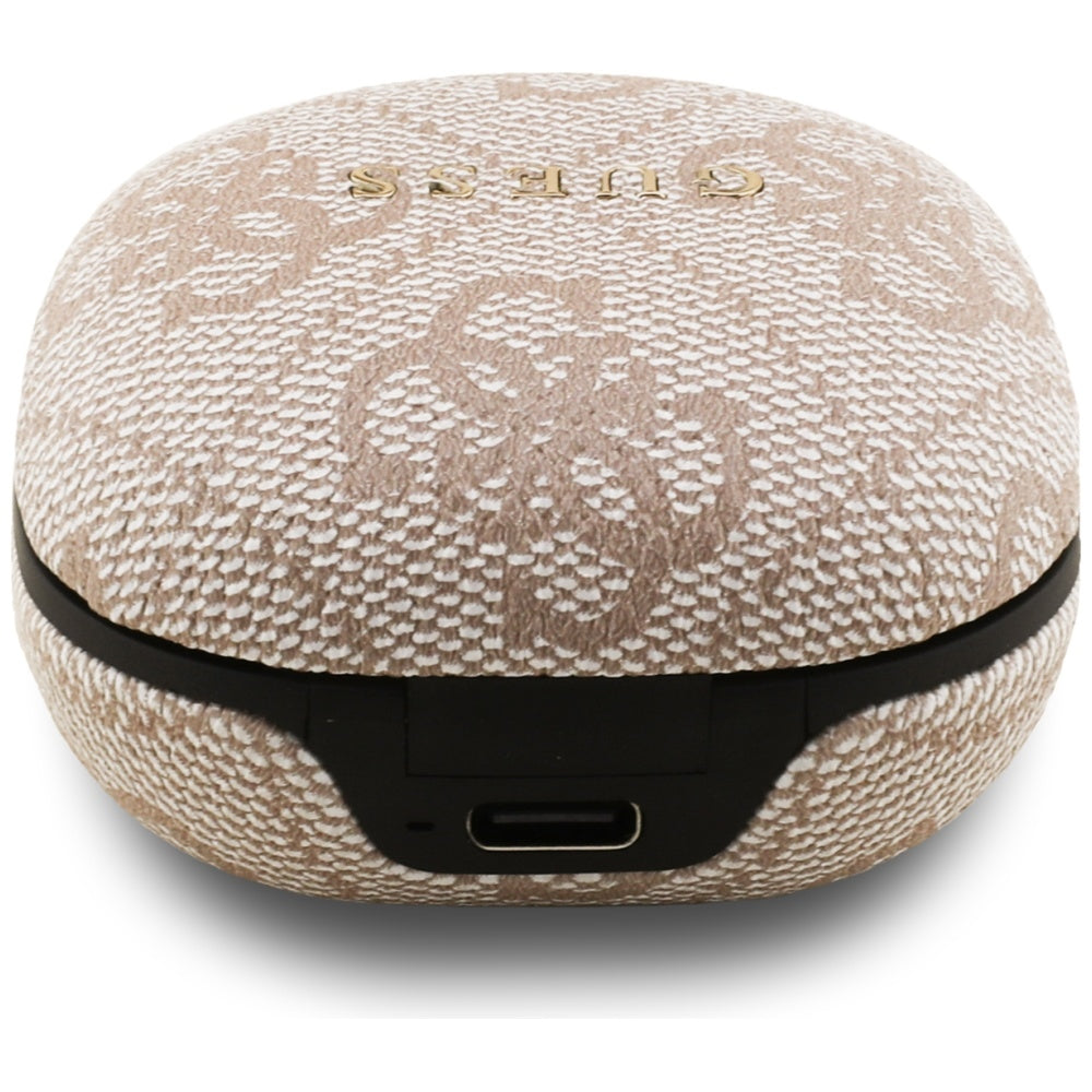 Handsfree Bluetooth Guess 4G Classic Metal Logo, TWS, Roza