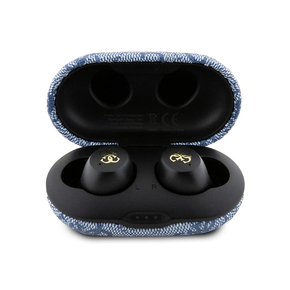 Handsfree Bluetooth Guess 4G Metal, TWS, Plavi