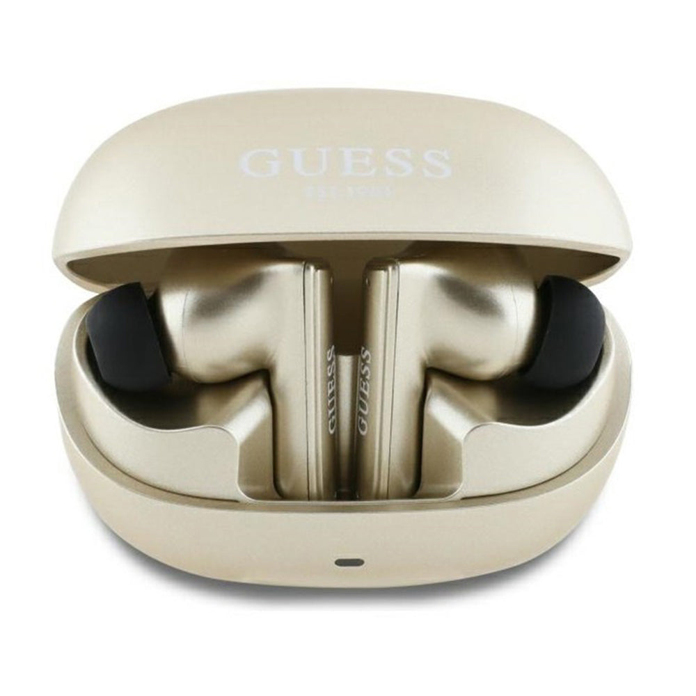 Handsfree Bluetooth Guess Capsule Printed Logo, TWS, ANC, Zlatni
