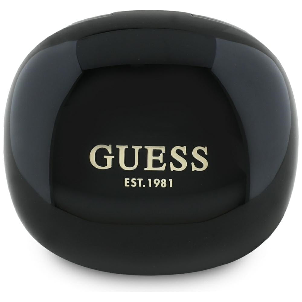 Handsfree Bluetooth Guess Flat Classic Logo Electroplated, TWS, Crni