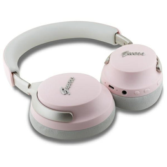 Handsfree Bluetooth Guess Metal Script Logo, A2DP, ANC, Roza