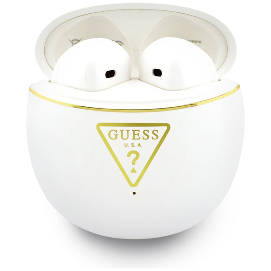 Handsfree Bluetooth Guess Script Print, TWS, Bijeli