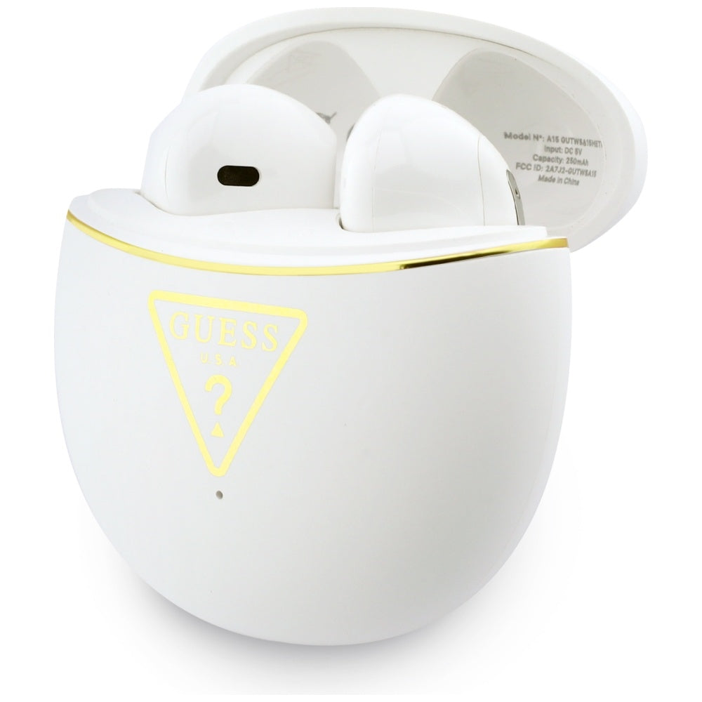 Handsfree Bluetooth Guess Script Print, TWS, Bijeli