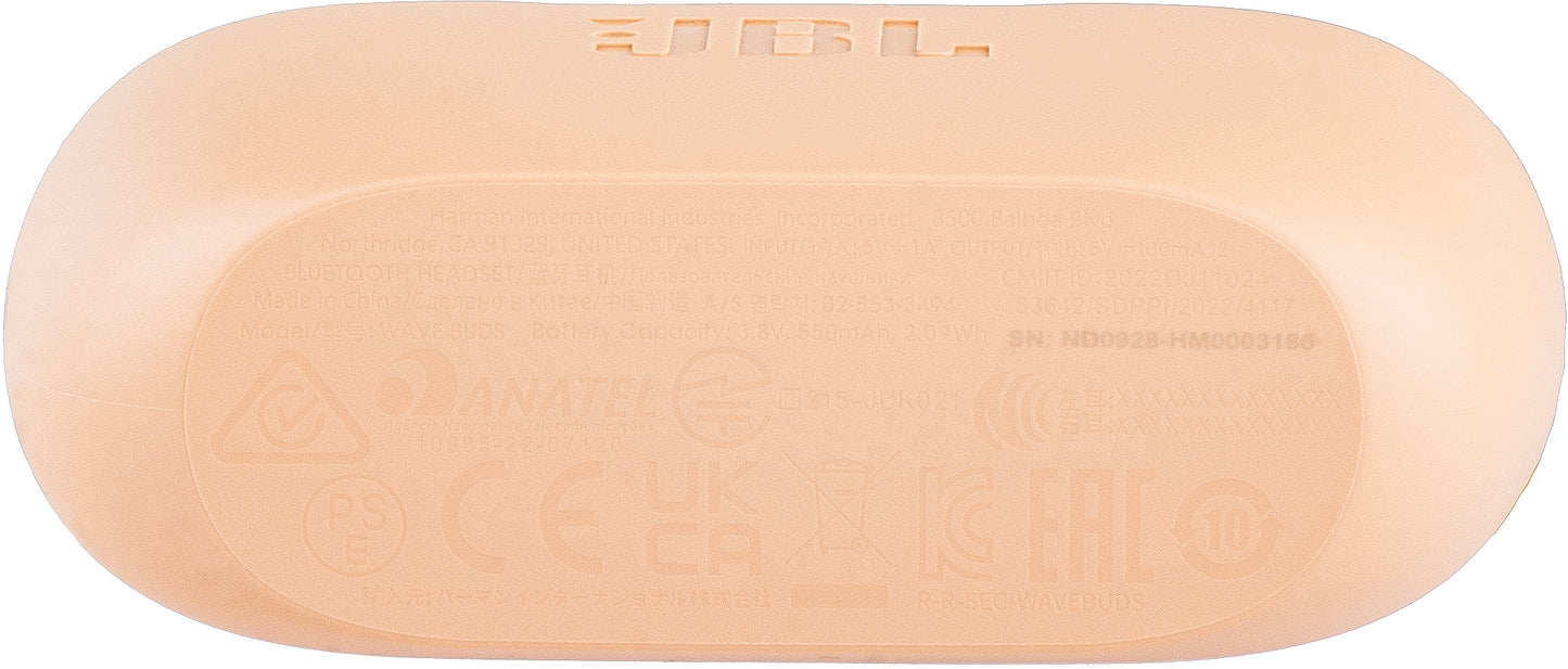 Handsfree Bluetooth JBL Wave Buds, TWS, Bež, Resigilat JBLWBUDSBEG