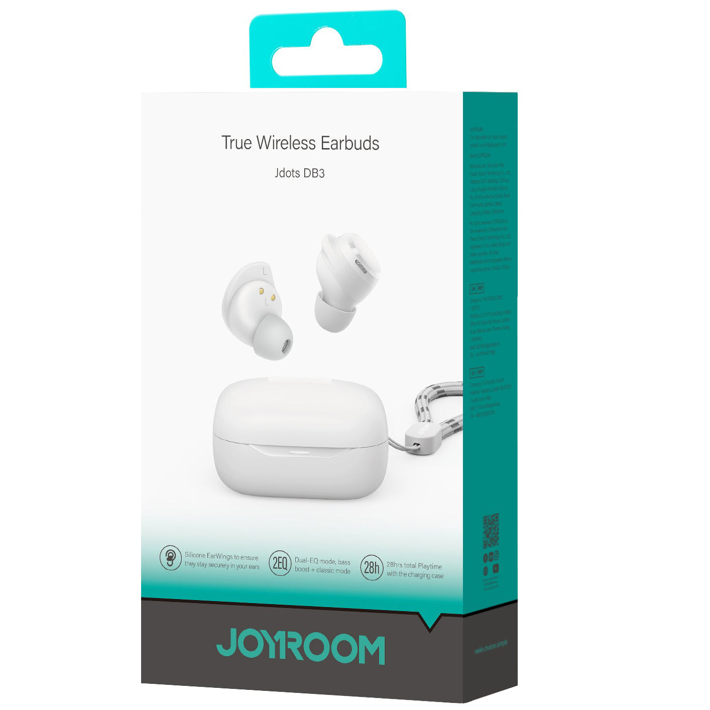 Handsfree Bluetooth Joyroom Jdots JR-DB3, TWS, Bijela