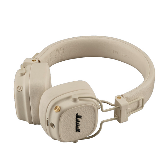 Handsfree Bluetooth Marshall Major V, A2DP, Krem, Obnovljeno