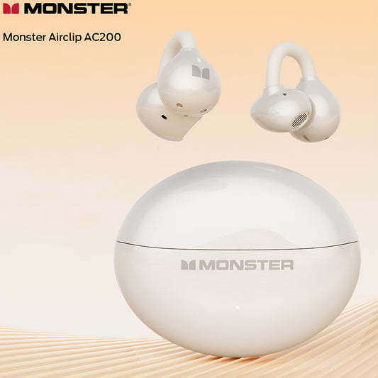 Handsfree Bluetooth Monster AirClip AC200, TWS, Svijetlo Krem