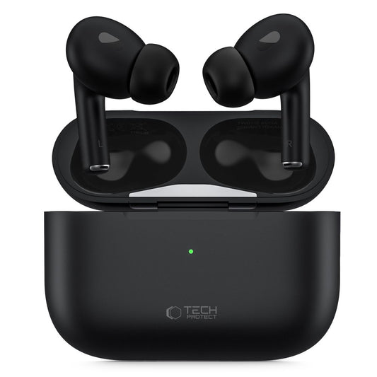 Handsfree Bluetooth Tech-Protect Ultraboost Pro, TWS, Crni