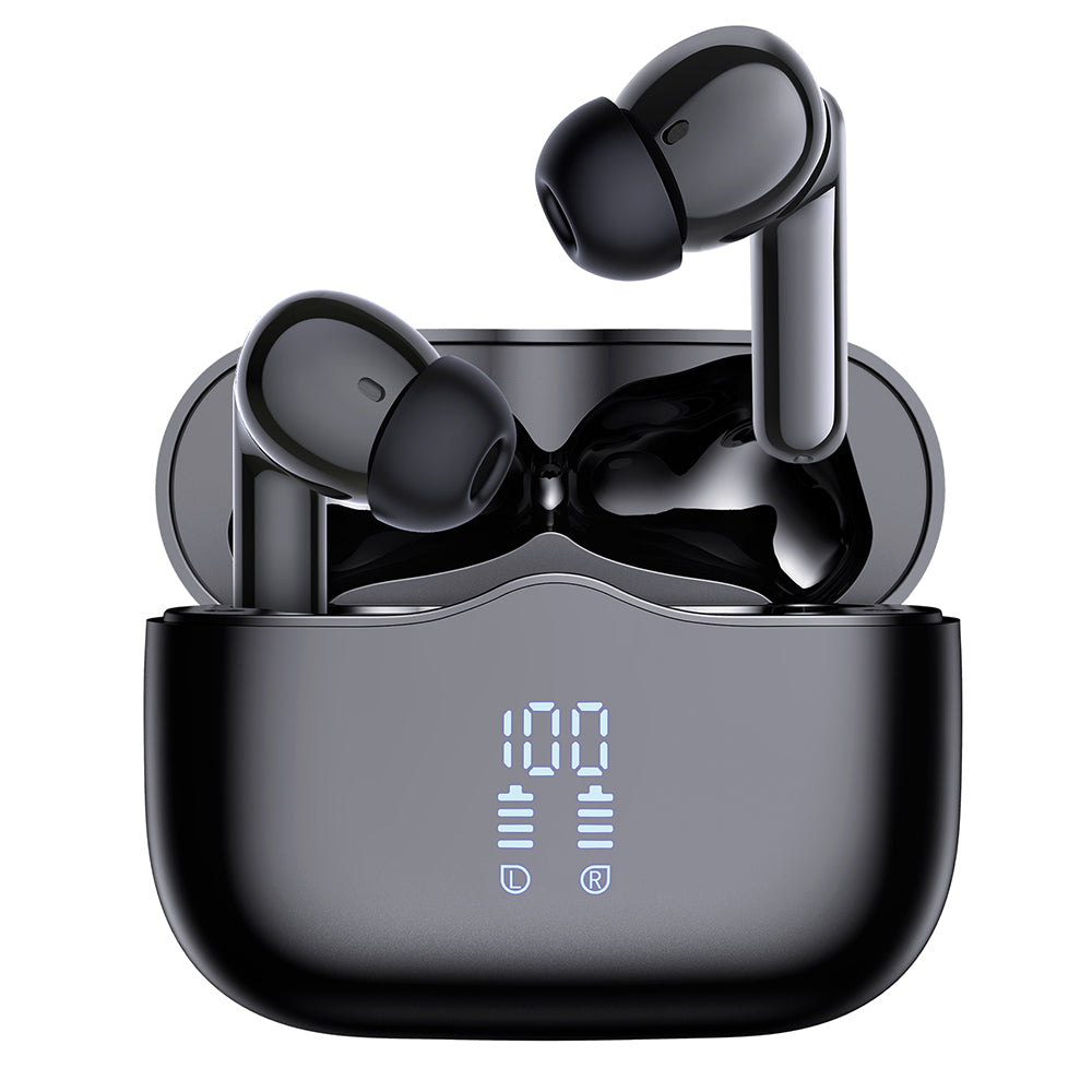 Handsfree Bluetooth Techsuit CW2 VelarX One, TWS, ANC, Crni