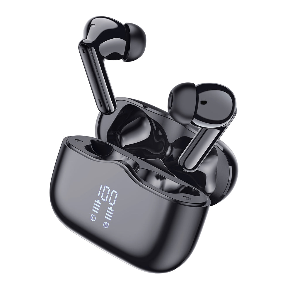 Handsfree Bluetooth Techsuit CW2 VelarX One, TWS, ANC, Crni