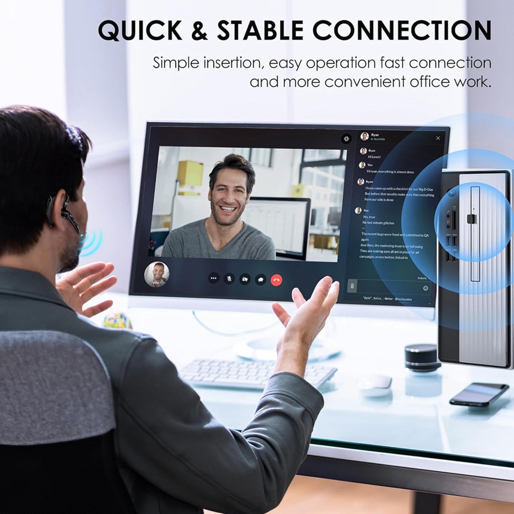 Slušalica Call Center Bluetooth Techsuit Hearyo A6L, Crna