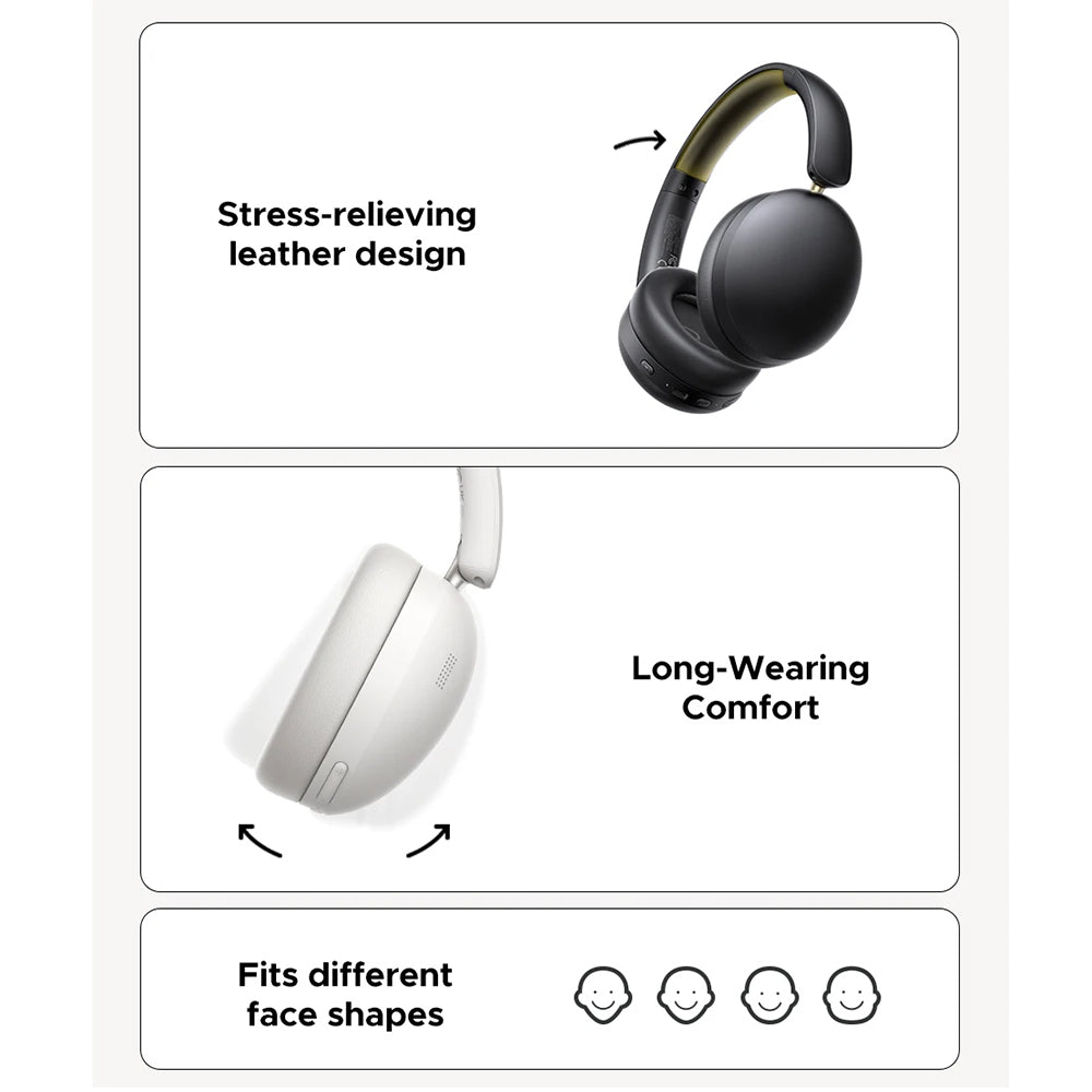 Handsfree Bluetooth UGREEN HiTune Max 2 HP205, MultiPoint, A2DP, ANC, Crni