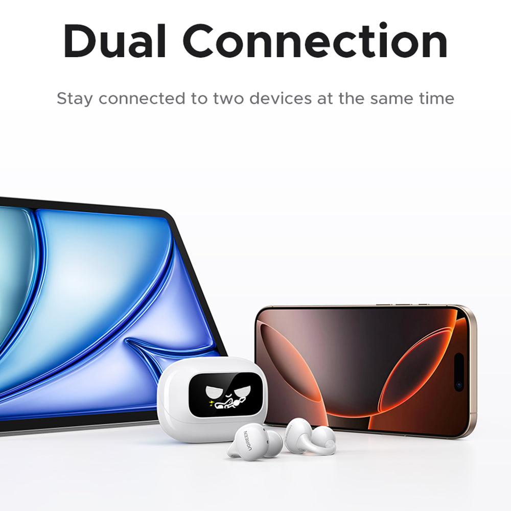 Handsfree Bluetooth UGREEN S6 ClipBuds Magic WS208, TWS, Bijela