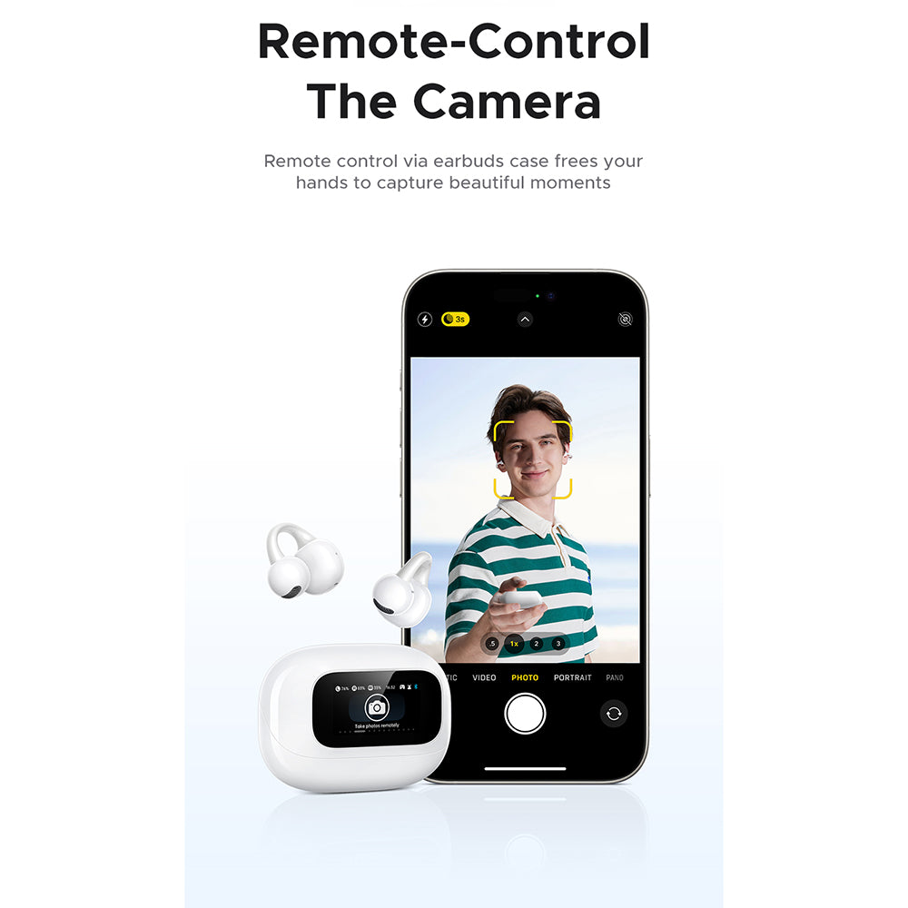 Handsfree Bluetooth UGREEN S6 ClipBuds Magic WS208, TWS, Bijela