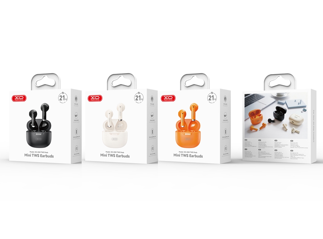 Handsfree Bluetooth XO Design G50, TWS, Narančasta