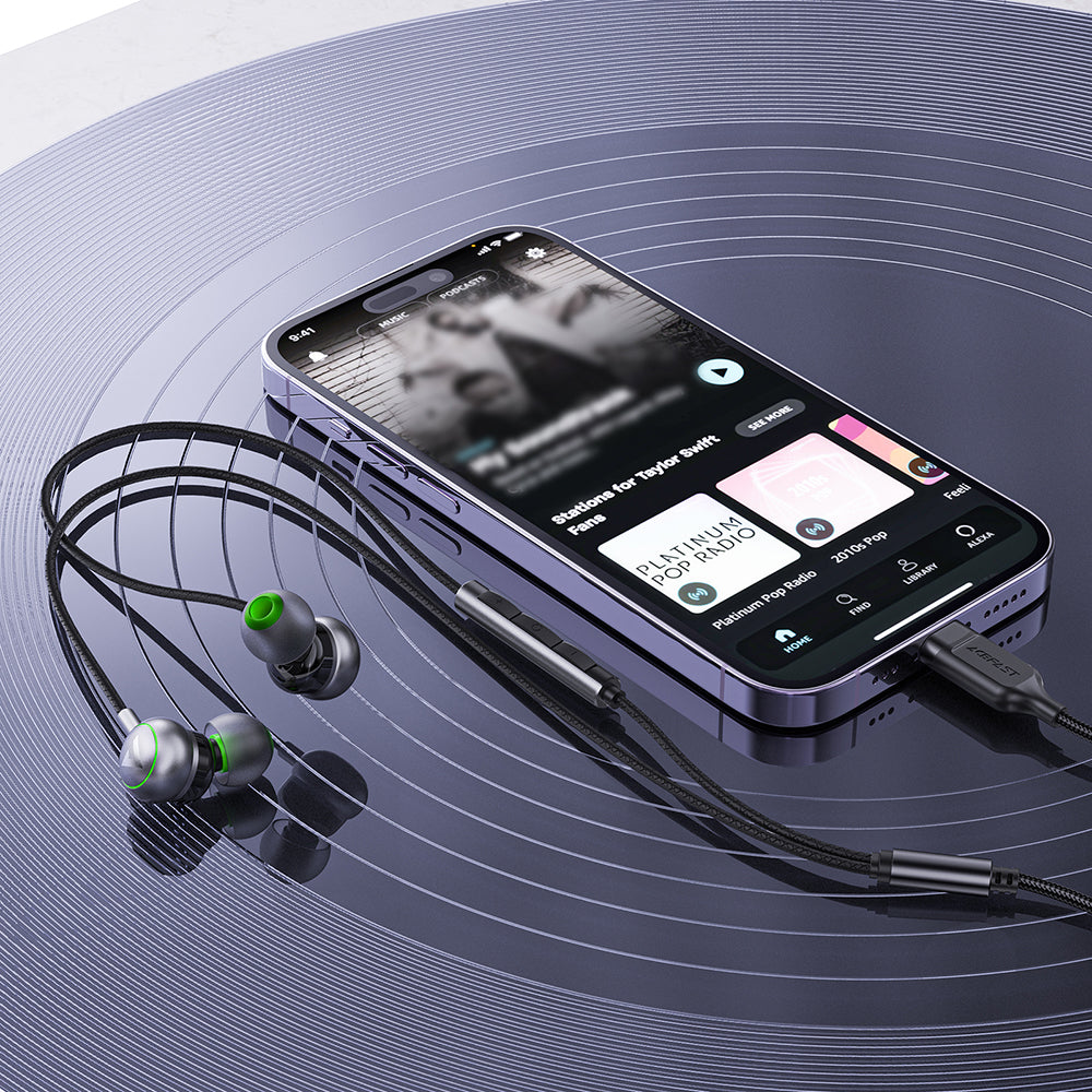 Handsfree USB-C Acefast L5, Crni