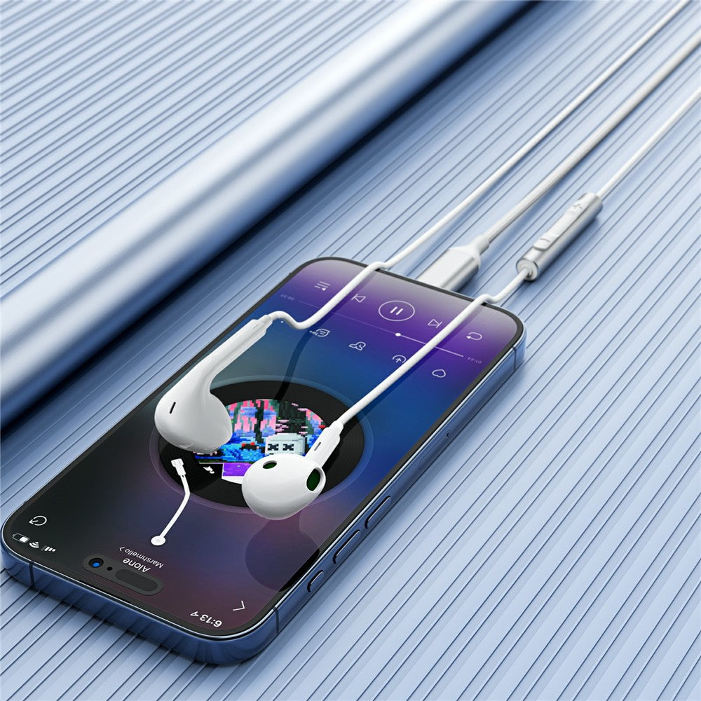 Handsfree USB-C Acefast L7, Bijela