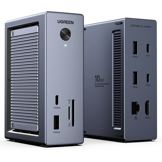 Višenamjenski hub UGREEN CM923 (55735), 10-u-1, Sivi