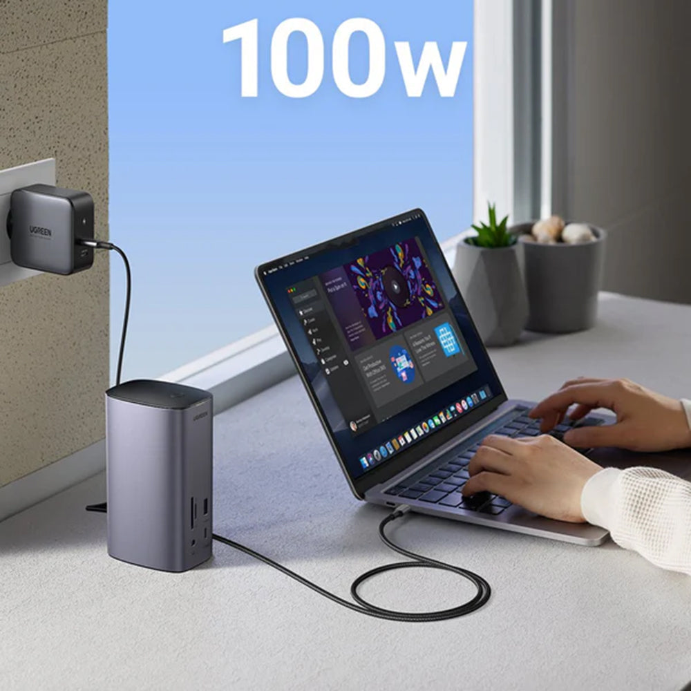 Multifunkcionalni Hub UGREEN Pro CM555, 13u1, Sivi